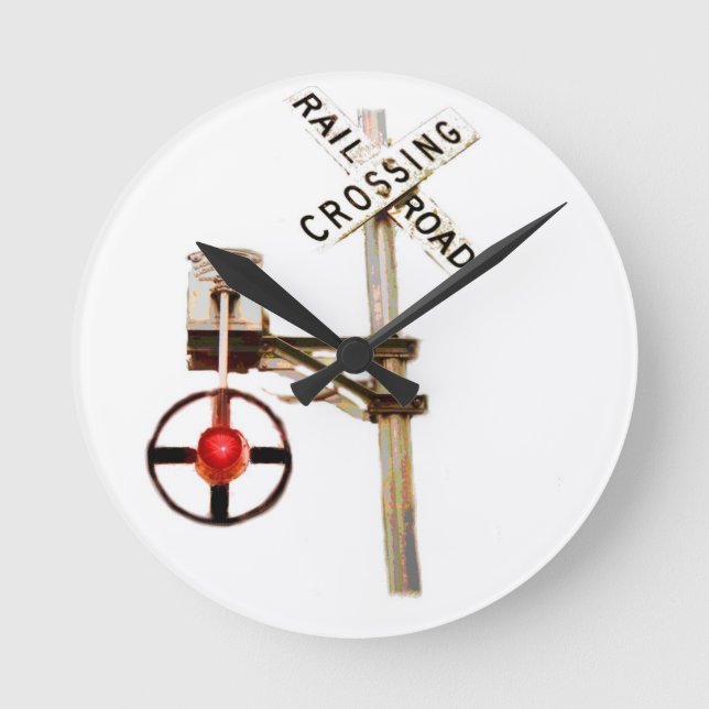 Wig Wag Signal Round Clock (Front)