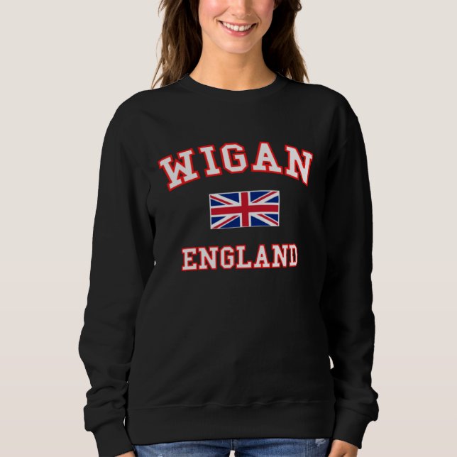 WIGAN British Flag Badge Sweatshirt (Front)