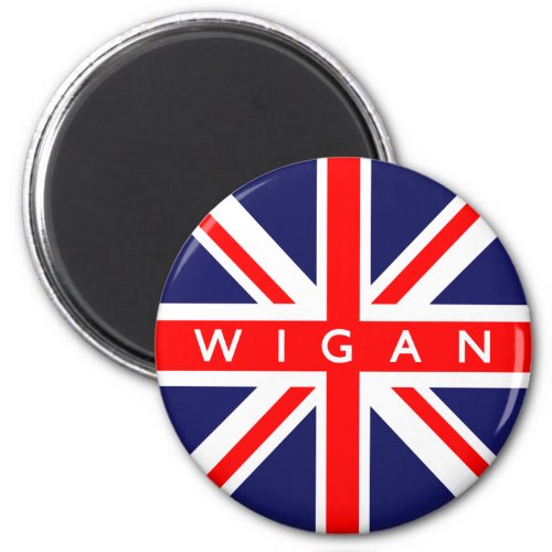 Wigan UK Flag Magnet