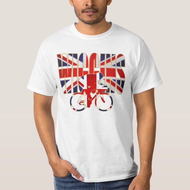 Wiggins family Cycling for Wiggins Bicycle lovers T-Shirt (Front)