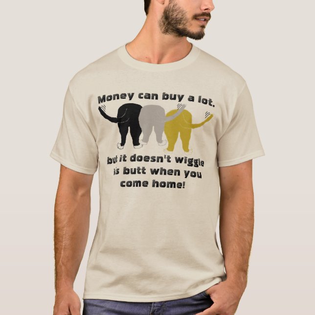 Wiggle Butt Pets Men T-Shirt (Front)