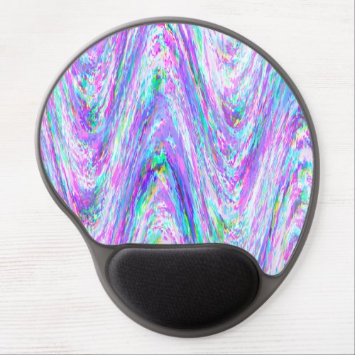 Wiggle glitch lines colorful purple  gel mouse pad