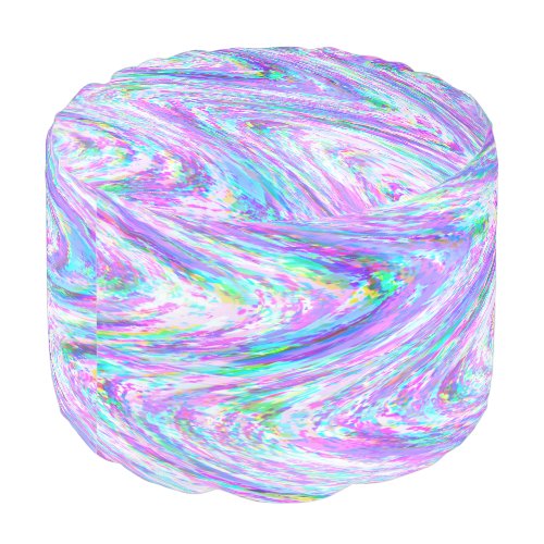 Wiggle glitch lines colorful purple  pouf
