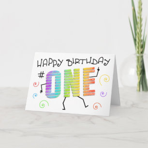 Wiggle n Giggle Fun 1st Birthday Greeting Card