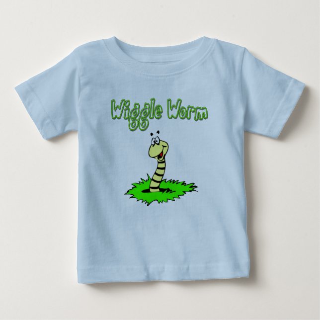 Wiggle Worm Baby T-Shirt (Front)