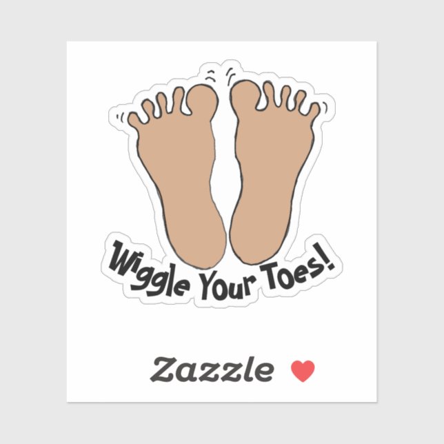 Wiggle Your Toes Sticker (Sheet)
