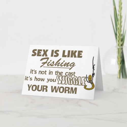 Wiggle Your Worm Card