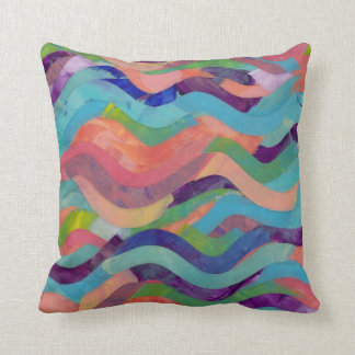 Wiggles and Waves Throw Pillow