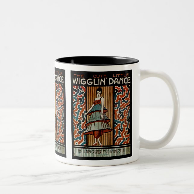 Wigglin Dance Two-Tone Coffee Mug (Right)