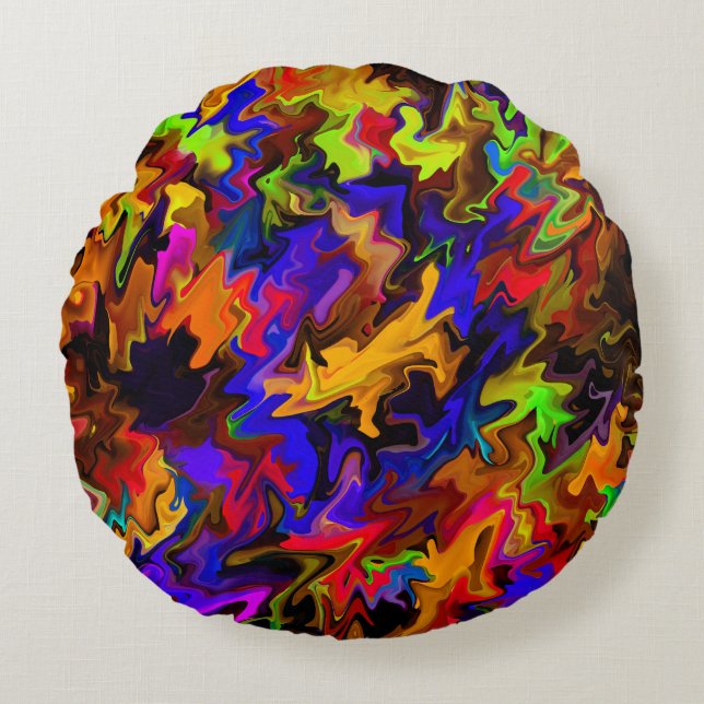 Wigglin'..... Round Pillow (Front)