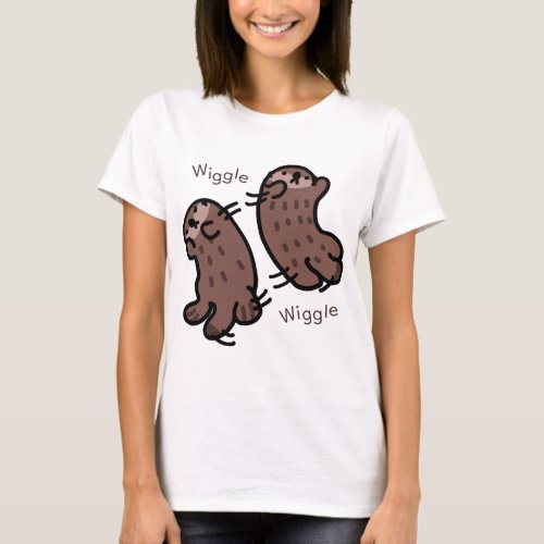 Wiggling sea otter baby T_Shirt