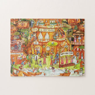 Wiggly Wobbly Wumble Woods New Year's Day Jigsaw Puzzle
