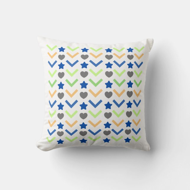 wight background throw pillow (Front)