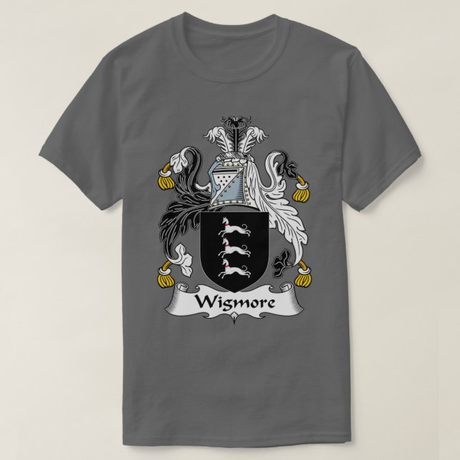 Wigmore Coat of Arms Family Crest  T-Shirt (Design Front)