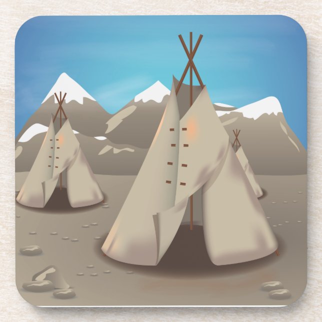 Wigwam Drink Coaster (Front)