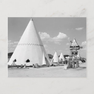 Wigwam Motel, 1940 Postcard