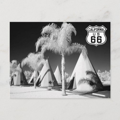 Wigwam Motel Route 66 Rialto California Postcard