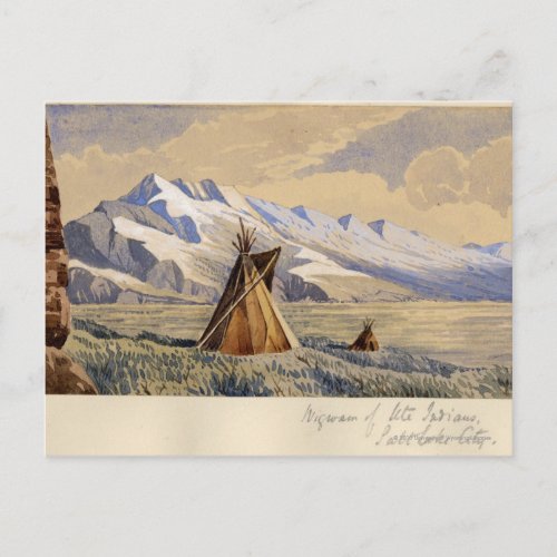 Wigwam of Ute Indians Salt Lake City Postcard
