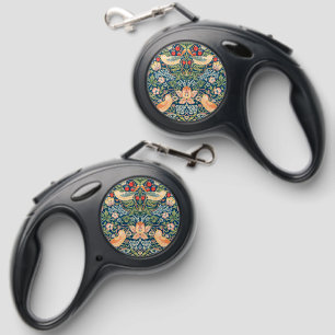 Wiilliam Morris "Strawberry Thief" Retractable Pet Leash