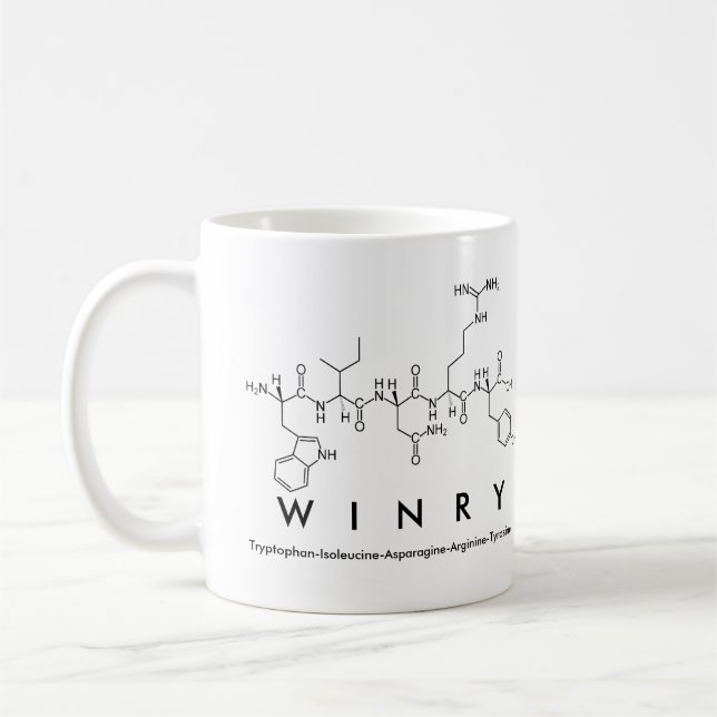 Wiinry peptide name mug (Left)