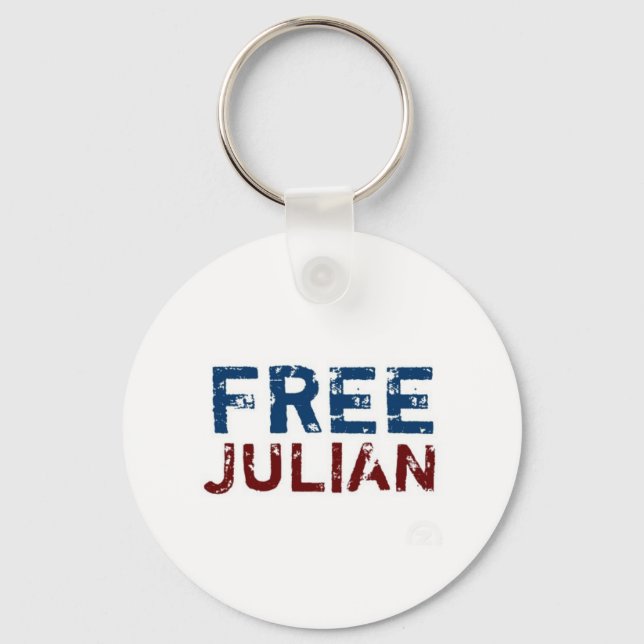 WikiLeaks - Julian Assange Keychain (Front)