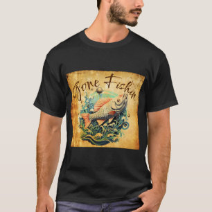 Wikstroem Sweden fishing 2019 flag fish mountains T-Shirt