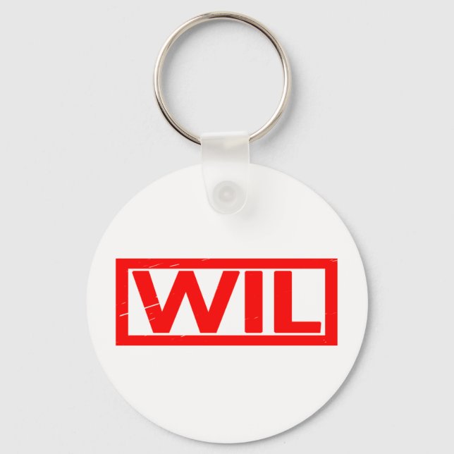 Wil Stamp Keychain (Front)