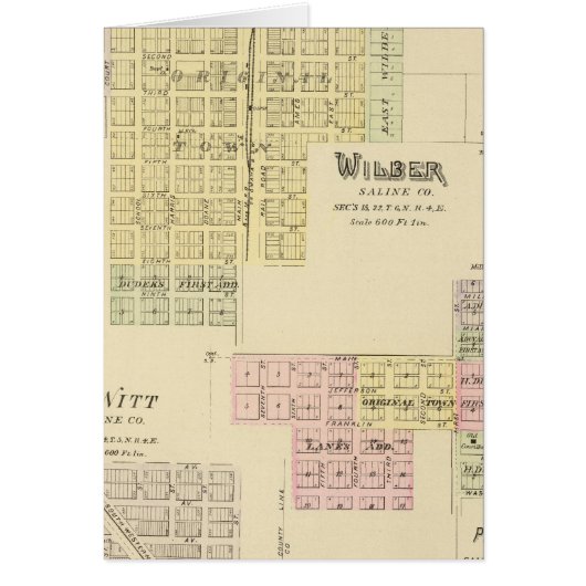 Wilber, Nebraska Cards (Front)