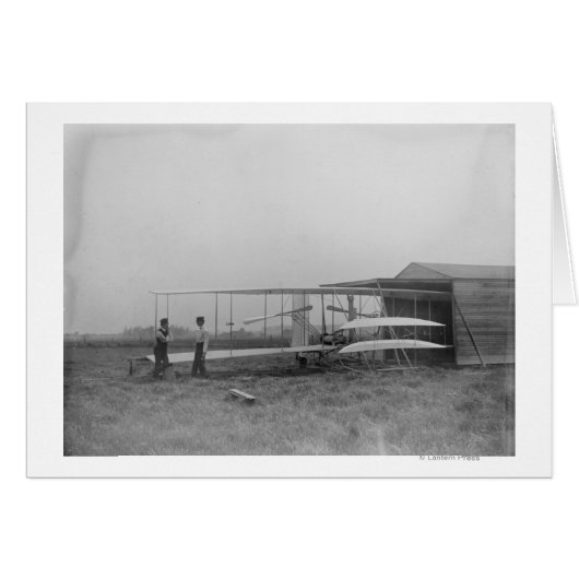 Wilbur & Orville Wright in 2nd powered machine Cards (Front Horizontal)