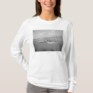 Wilbur Wright in prone position on T-Shirt