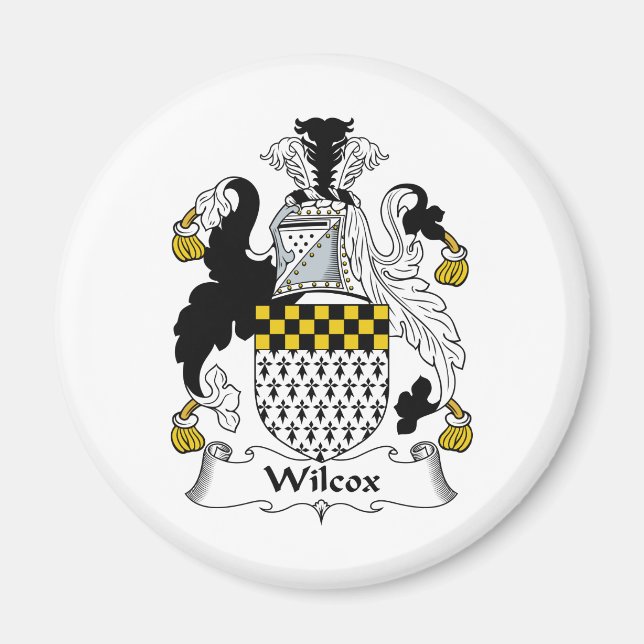 Wilcox Family Crest Magnet (Front)