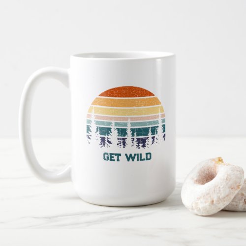 Wild 80s California Sunset Customizable Ceramic Coffee Mug