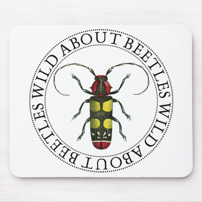 Wild About Beetles Mouse Pad (Front)