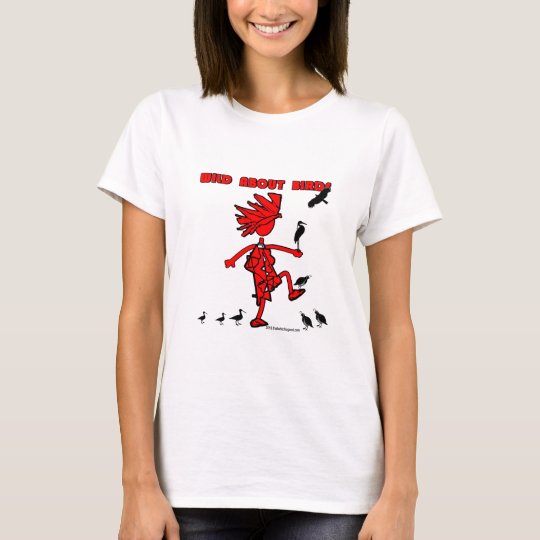 Wild About Birds Red Design T-Shirt
