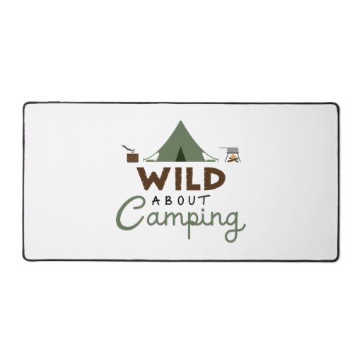 Wild About Camping Design Desk Mat