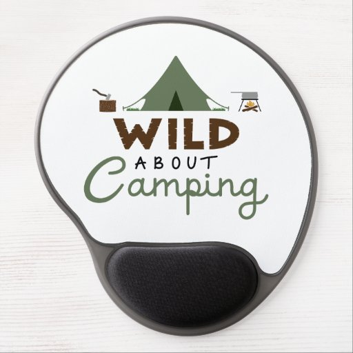Wild About Camping Design Gel Mouse Pad
