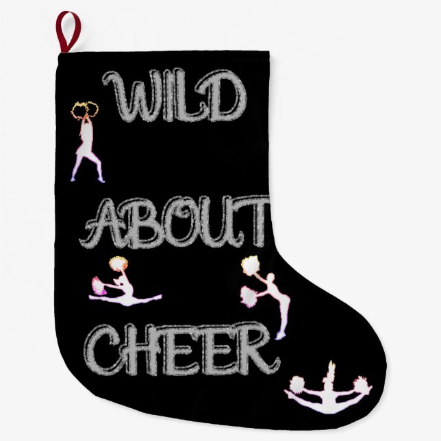 Wild About Cheer Christmas Stocking (Front)