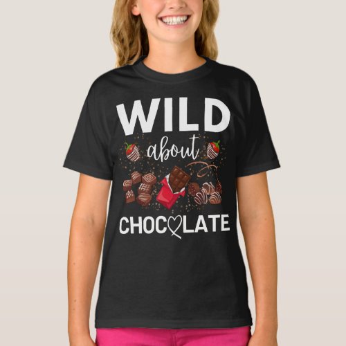 Wild About Chocolate Candy Lovers Halloween Party T_Shirt