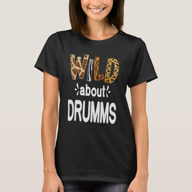 Wild About Guitars  Guitarist and Guitar Player T-Shirt (Front)