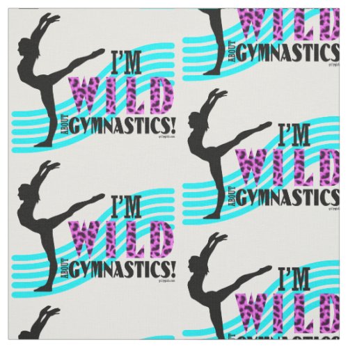 Wild About Gymnastics Fabric