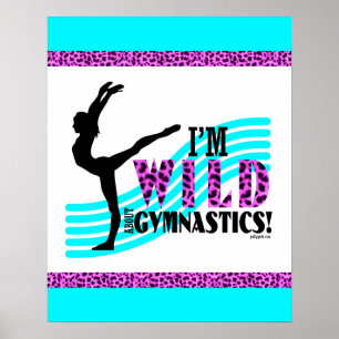 Wild About Gymnastics Poster