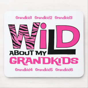 Wild About My Grandkids Personlized Mousepad
