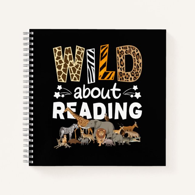 Wild About Reading Books And Bookworm Library (Front)