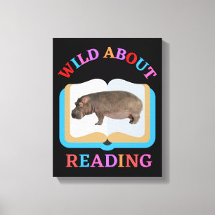 WILD ABOUT READING CANVAS PRINT
