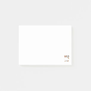 Wild About Reading Zoo Animals Cute Book Lover Post-it Notes