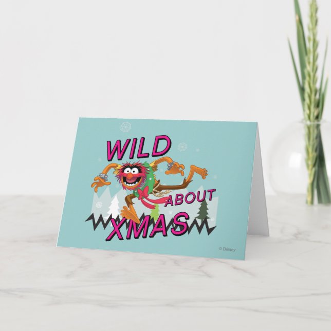 Wild about Xmas Holiday Card (Front)