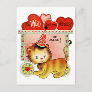 Wild About You Valentine Postcard