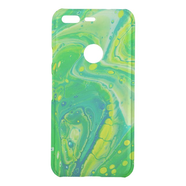 Wild Acrylic Fluid Art Abstract Uncommon Google Pixel Case (Back)