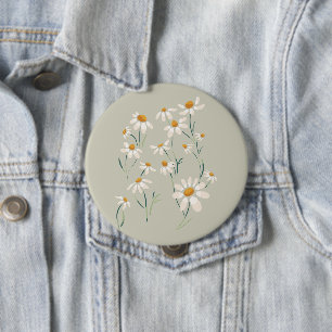 Wild Aesthetic Chamomile Camomile Delicate Flowers Button