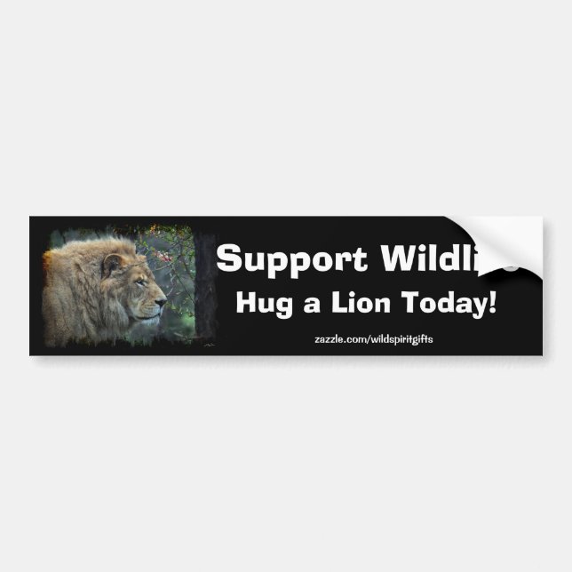 Wild Africa Animal-lovers Big Five Bumper Sticker (Front)